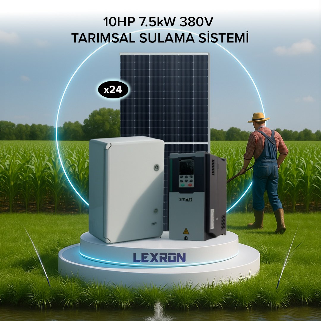10HP 7.5kW Solar Tarımsal Sulama Sistemi