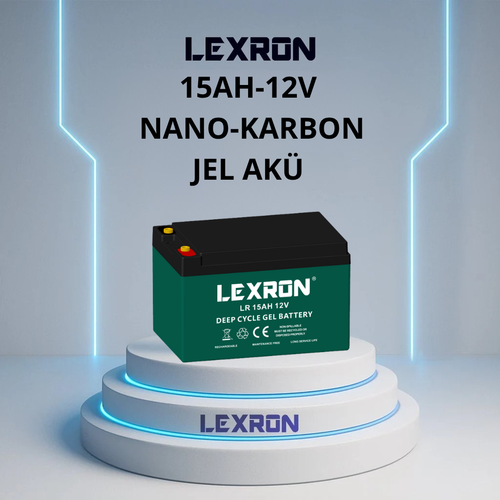 Lexron 15Ah 12V Nano-Karbon Jel Akü