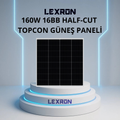 Lexron 160W 32 Hücre Half-Cut TOPCON Güneş Paneli