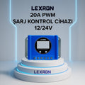 Lexron 20A PWM Solar Şarj Kontrol Cihazı