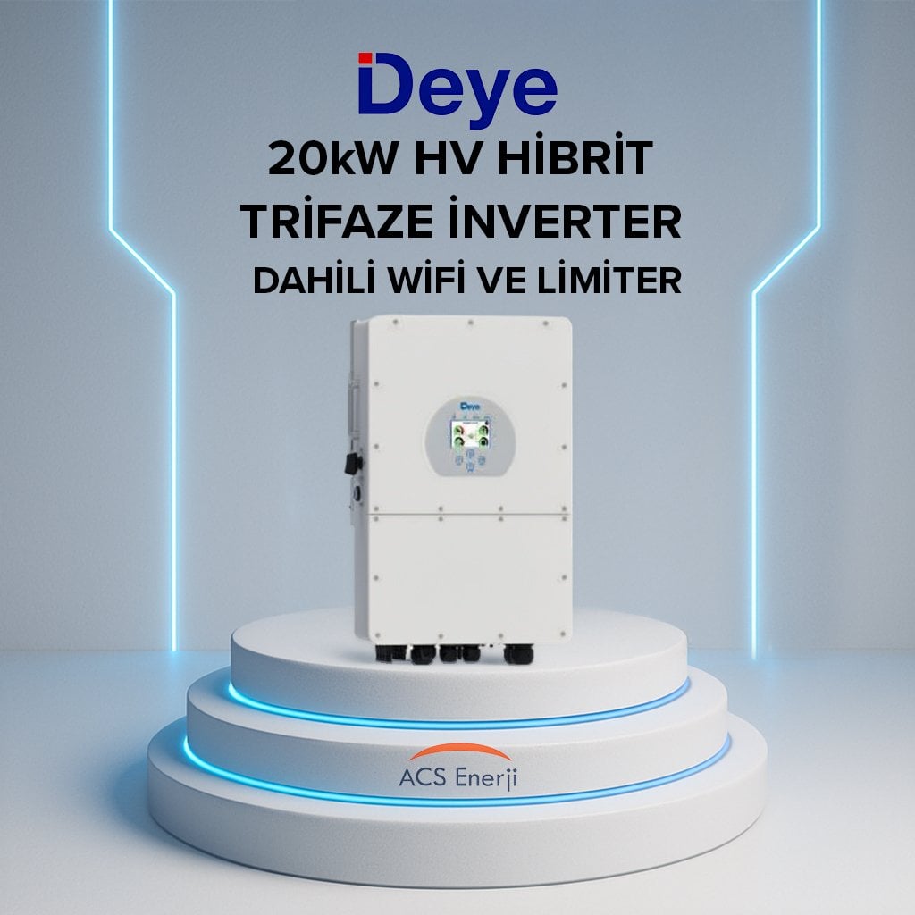 Deye SUN-20K-SG01HP3 20kW Hibrit Trifaze HV İnverter