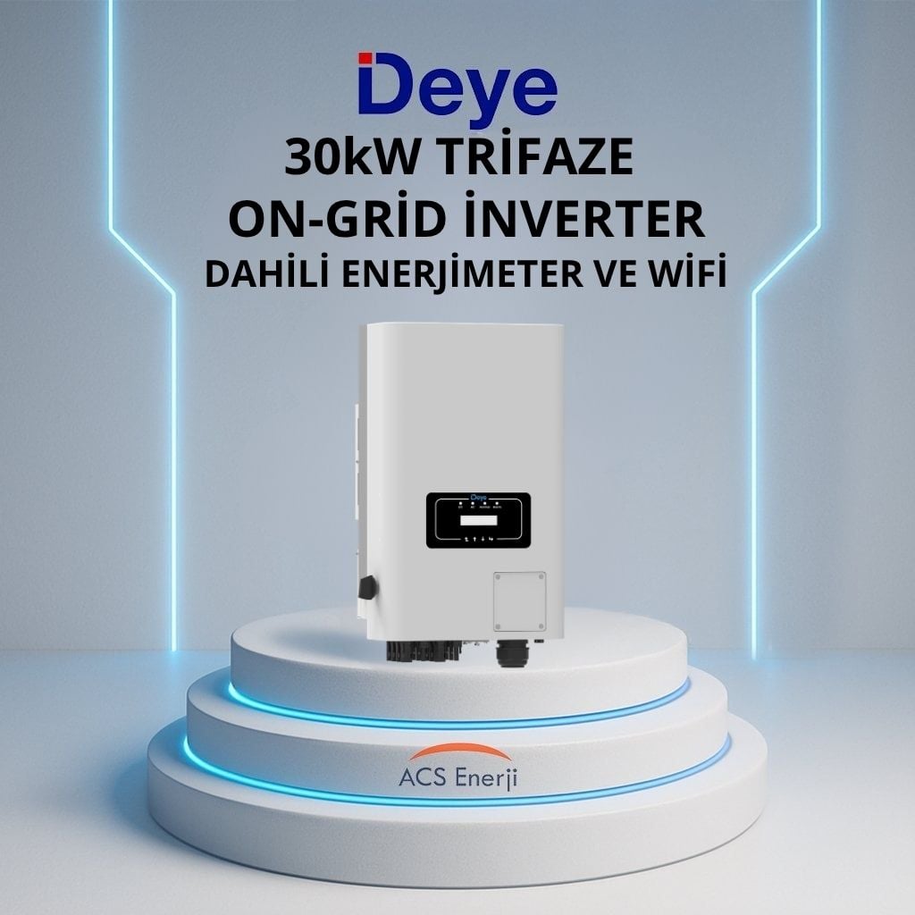 Deye SUN-30K-G03 30kW On-Grid Trifaze İnverter