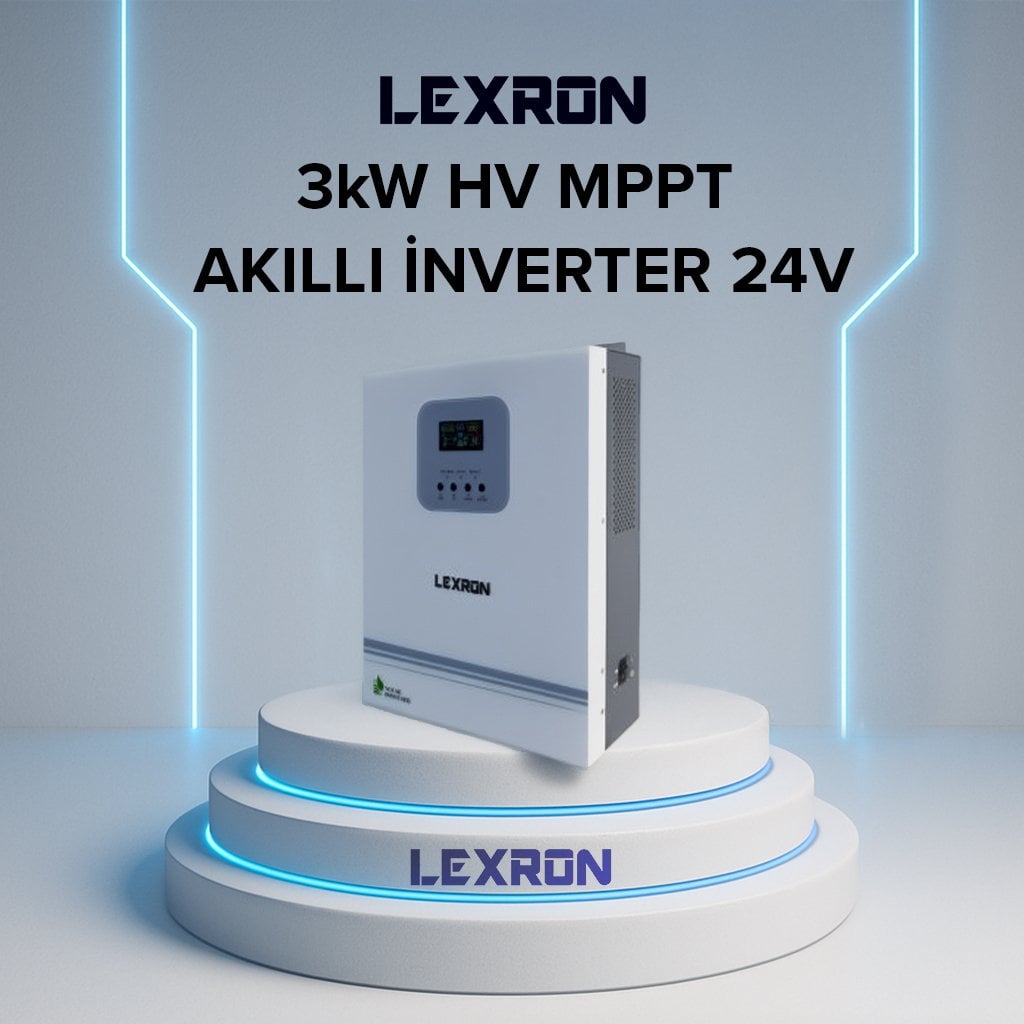 Lexron 3kW HV MPPT Akıllı İnverter 24V