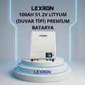 100Ah 51.2V Premium Duvar Tipi LiFePO4 Lityum Batarya