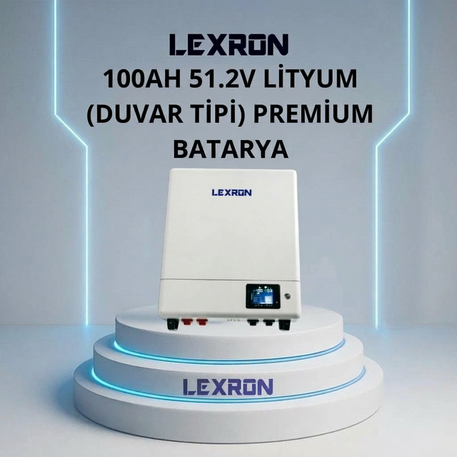 100Ah 51.2V Premium Duvar Tipi LiFePO4 Lityum Batarya