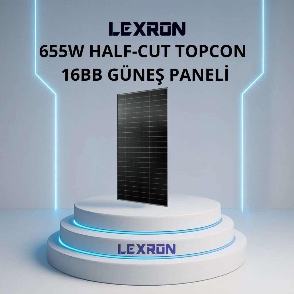 Lexron 655W Half-Cut TOPCON Güneş Paneli