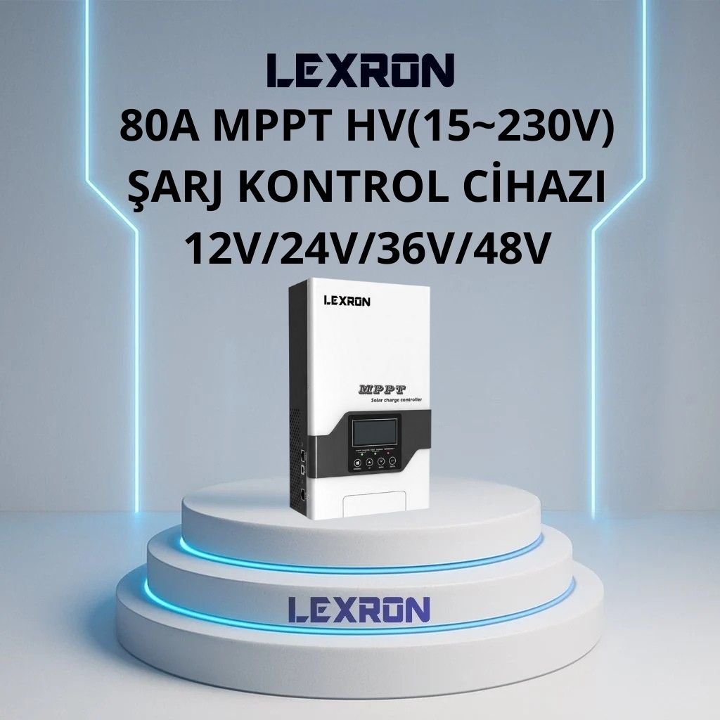 Lexron 80A HV MPPT Solar Şarj Kontrol Cihazı