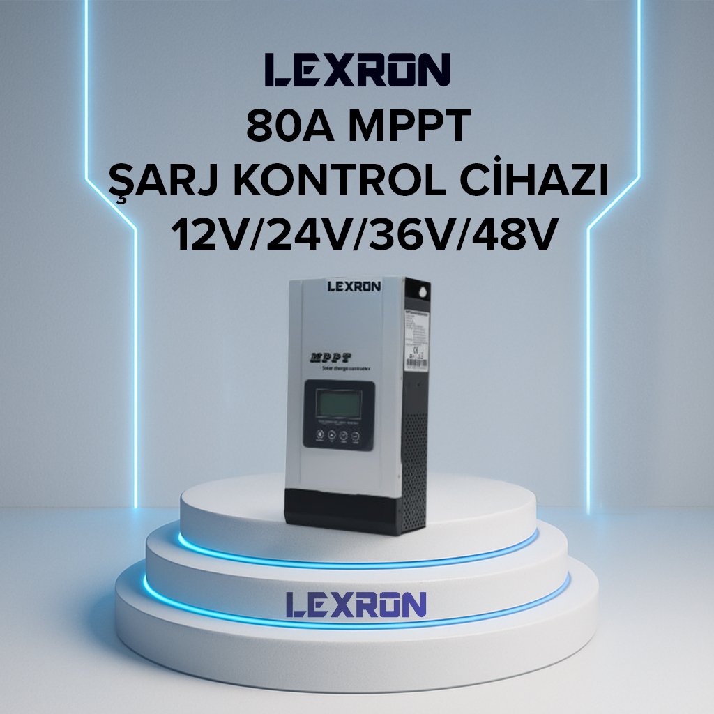Lexron 80A MPPT Solar Şarj Kontrol Cihazı