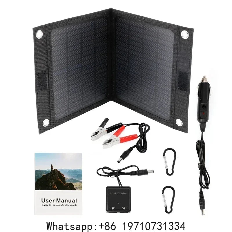 Katlanır Taşınabilir 50W Güneş Paneli