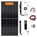 Mexxsun 15 kW Hibrit Trifaze İnverterli 15,3 kWh Lityum Depolamalı Hazır Solar Enerji Paketi