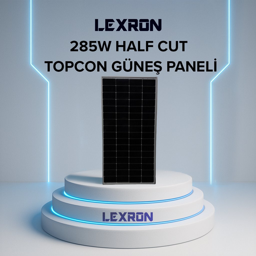 Lexron 285W Half-Cut TOPCON Monokristal Güneş Paneli
