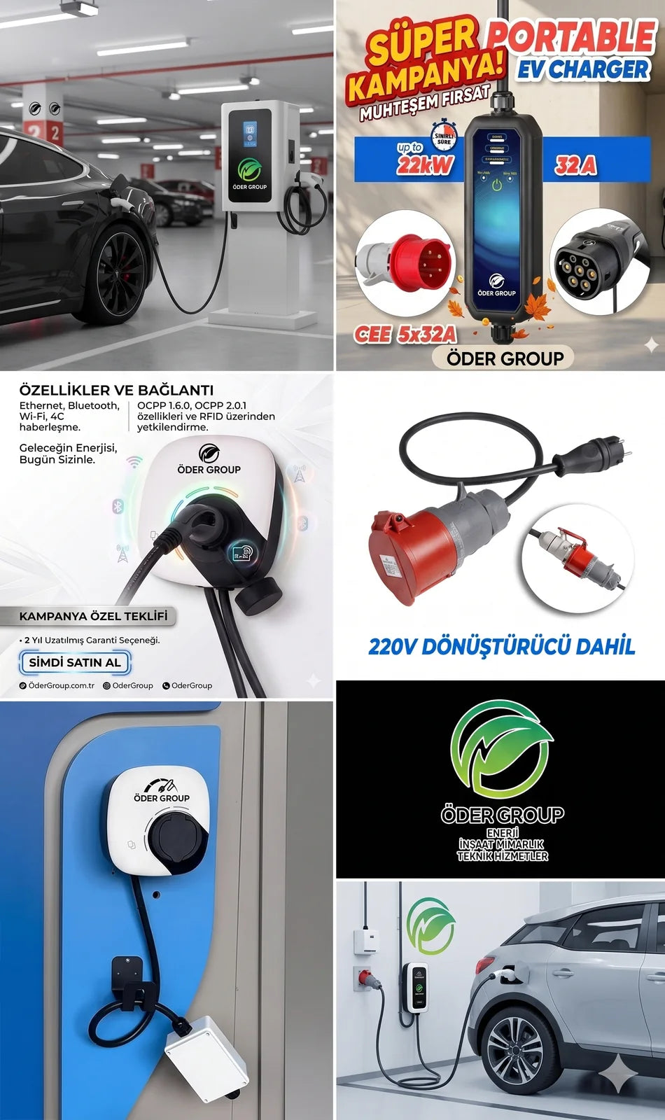 Öder Enerji electric vehicle chargers and connection solutions